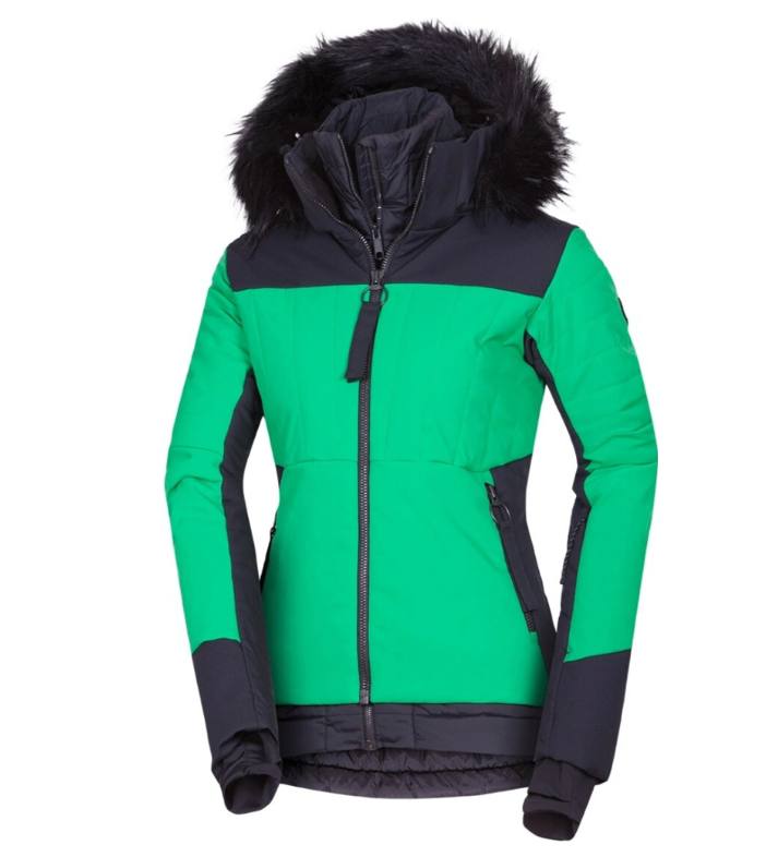 Giacca da sci da donna Northfinder TAYLER verde/nera